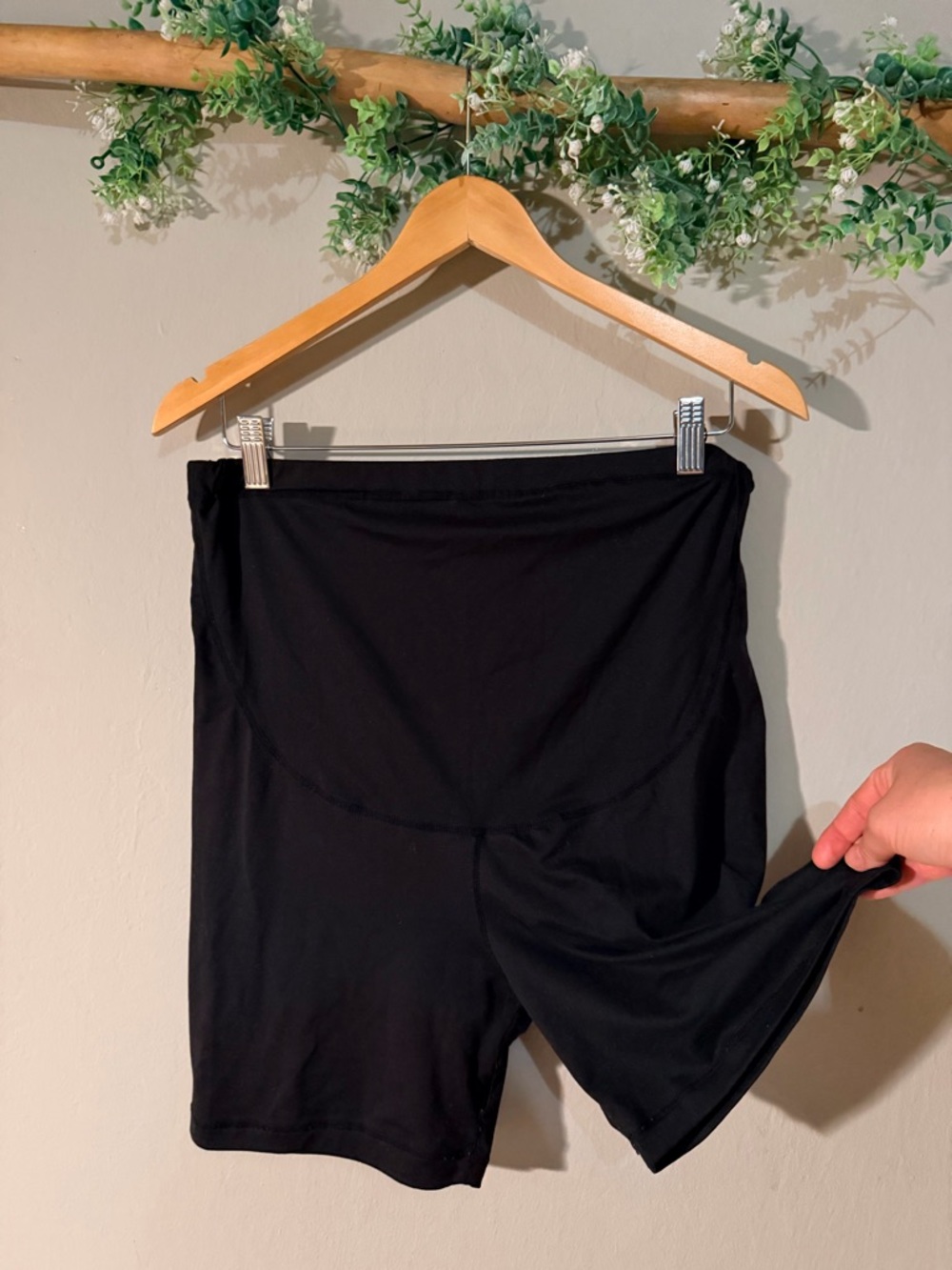 Black Maternity/Support Bike Shorts